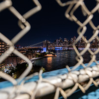 Buy canvas prints of Manhattan Skyline Manhattan Bridge by Benjamin Brewty
