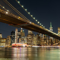 Buy canvas prints of Long Exposure New York City Skyline by Benjamin Brewty