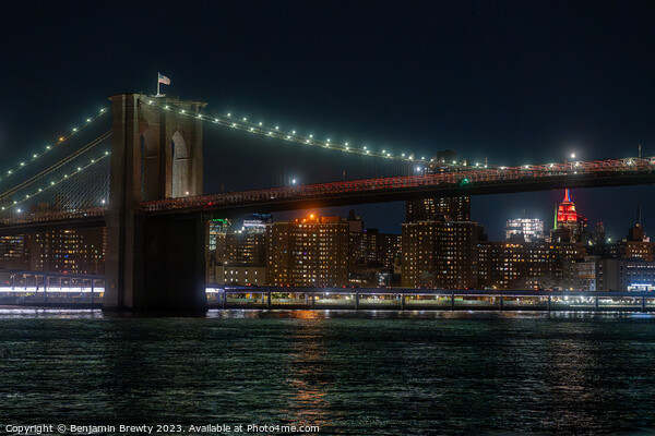 New York City Skyline Picture Board by Benjamin Brewty
