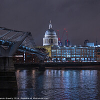 Buy canvas prints of St Paul's Cathedral & The Millennium Bridge  by Benjamin Brewty