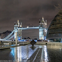 Buy canvas prints of Tower Bridge At Night  by Benjamin Brewty