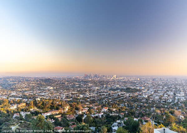 Sunset LA Picture Board by Benjamin Brewty