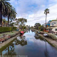 Buy canvas prints of Venice Canals Long Expose by Benjamin Brewty