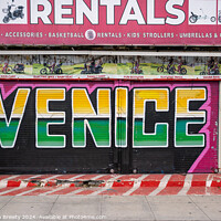Buy canvas prints of Venice Sign  by Benjamin Brewty