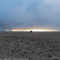 Buy canvas prints of Lifeguard Tower by Benjamin Brewty