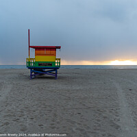 Buy canvas prints of Lifeguard Tower by Benjamin Brewty
