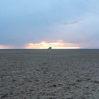 Buy canvas prints of Sunset Venice Beach by Benjamin Brewty