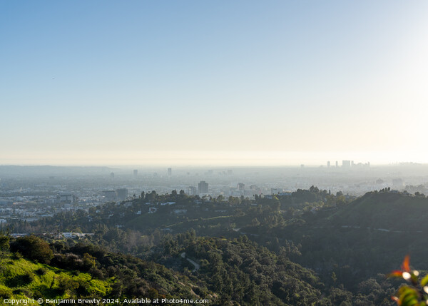 LA Skyline Picture Board by Benjamin Brewty