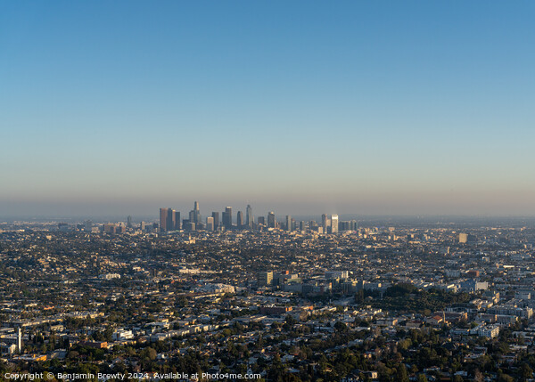Los Angeles Skyline  Picture Board by Benjamin Brewty