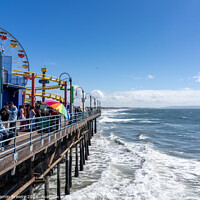 Buy canvas prints of Santa Monica Pier  by Benjamin Brewty