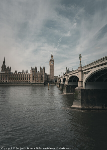 London Skyline Picture Board by Benjamin Brewty