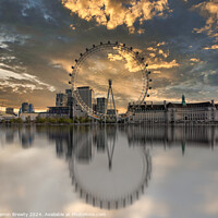 Buy canvas prints of The London Eye by Benjamin Brewty