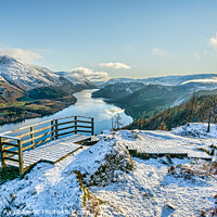 Buy canvas prints of Thirlmere lookout point in winter by Julian Carnell
