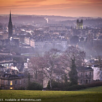 Buy canvas prints of View over the city of Bath by Simon Lees