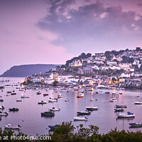 Buy canvas prints of View over Salcombe harbour in Devon by Simon Lees