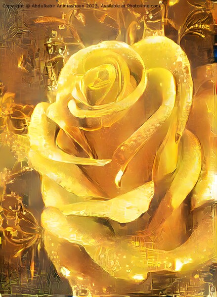 GOLDEN ROSE ART Picture Board by Abdulkabir Animashaun