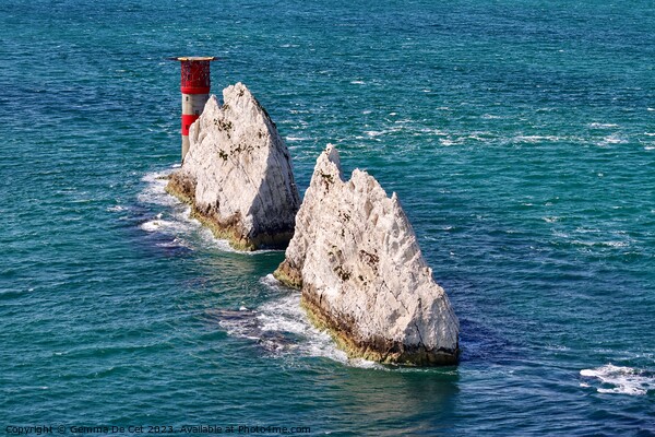 The Needles Landmark Attraction, Isle of Wight Picture Board by Gemma De Cet