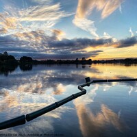 Buy canvas prints of Sunset at Hollingworth Lake, Greater Manchester by Gemma De Cet