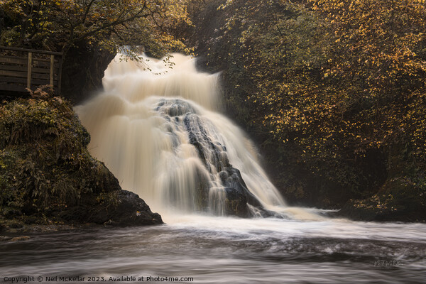 Spectacle E'e Falls in Autumn Picture Board by Neil McKellar