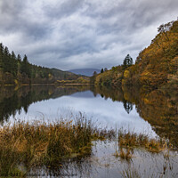 Buy canvas prints of Reflective Loch Ard in Autumn 1 by Neil McKellar