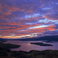 Buy canvas prints of Sunset over Loch Lomond by Neil McKellar