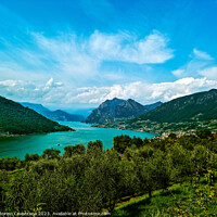 Buy canvas prints of Outdoor lake and mountain in Italy by Ottorino Cavazzana