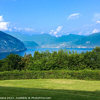 Buy canvas prints of Outdoor mountain on lake Iseo in Italy by Ottorino Cavazzana