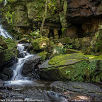 Buy canvas prints of Lumsdale Falls  by Ian Mortlock