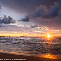Buy canvas prints of Sri Lankan Beach Sunset by Ian Mortlock