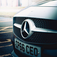 Buy canvas prints of Mercedes Benz grill  by Alex Brown