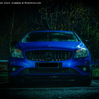Buy canvas prints of Bold Blue Benz by Alex Brown