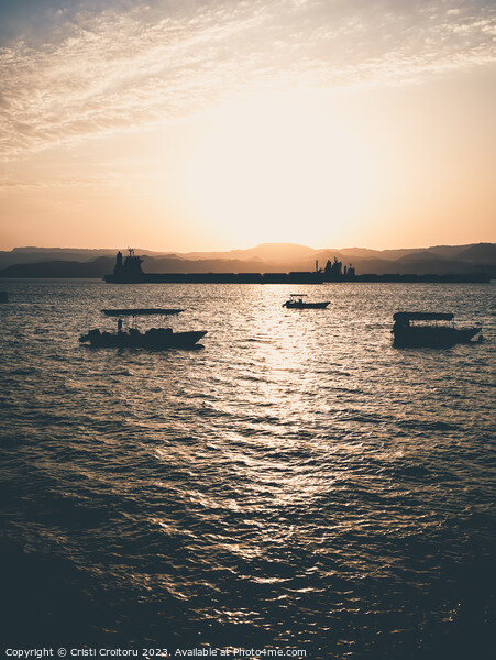 Aqaba at sunset Picture Board by Cristi Croitoru