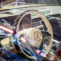 Buy canvas prints of  Mercedes steering wheel   by Cristi Croitoru
