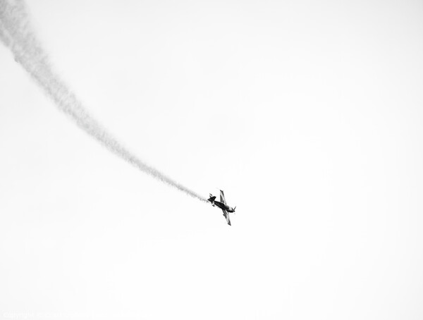 Minimalist  acrobatic aircraft Picture Board by Cristi Croitoru