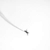 Buy canvas prints of Minimalist  acrobatic aircraft by Cristi Croitoru