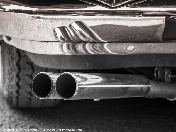 Double exhaust pipe Picture Board by Cristi Croitoru