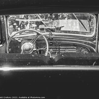 Buy canvas prints of Dashboard interior of a vintage Citroen Traction Avant by Cristi Croitoru