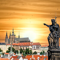 Buy canvas prints of  St. Vitus Cathedral in Prague Castle. by Cristi Croitoru
