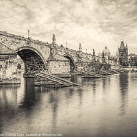 Buy canvas prints of Charles Bridge over Vltava river in Prague. by Cristi Croitoru