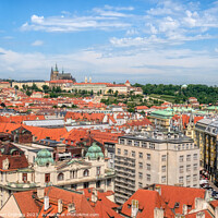 Buy canvas prints of Aerial view with the Prague Castle by Cristi Croitoru