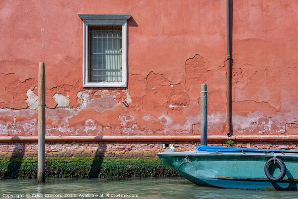 Boat in Venice. Picture Board by Cristi Croitoru
