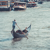 Buy canvas prints of Gondola on Grand Canal in Venice. by Cristi Croitoru
