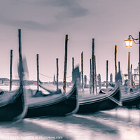 Buy canvas prints of Gondolas on Grand Canal in Venice. by Cristi Croitoru