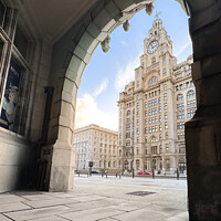 Buy canvas prints of Royal Liver Building  by Lucy Norris