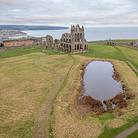 Buy canvas prints of The Abbey Whitby by Steve Smith