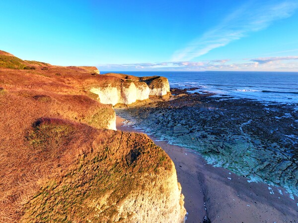 Selwicks Bay Flamborough Picture Board by Steve Smith