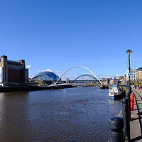 Buy canvas prints of Newcastle Quayside Panoramic by Steve Smith