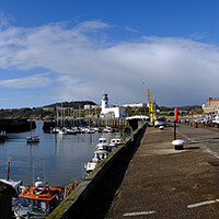 Buy canvas prints of Scarborough Inner Pier Panoramic by Steve Smith
