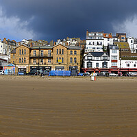 Buy canvas prints of Scarborough South Bay Panoramic by Steve Smith
