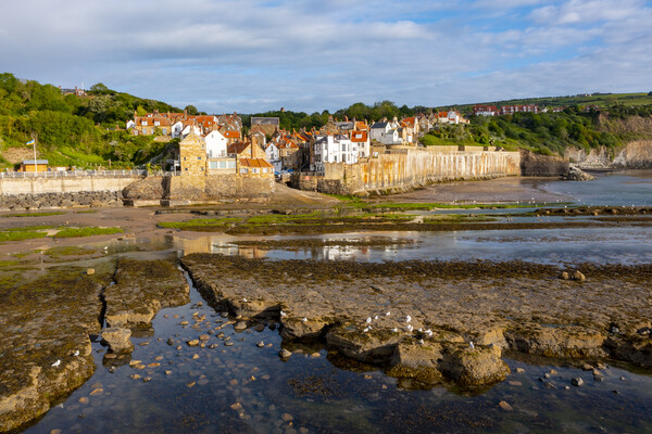 Serenity Above Robin Hoods Bay Picture Board by Steve Smith
